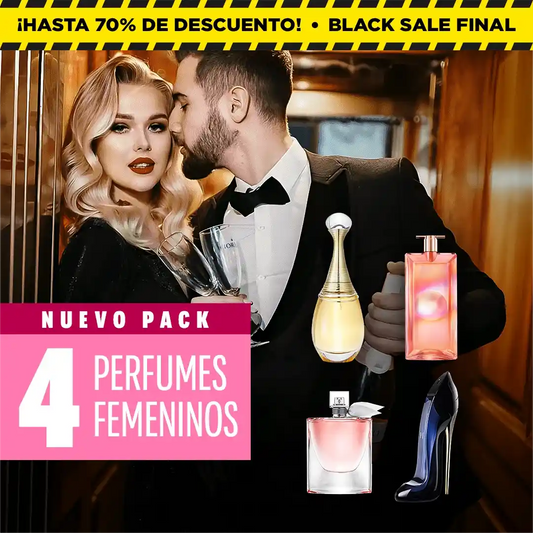 ¡PAGA 1 Y LLEVA 4! - Exclusivo Kit de Perfumes Premium
